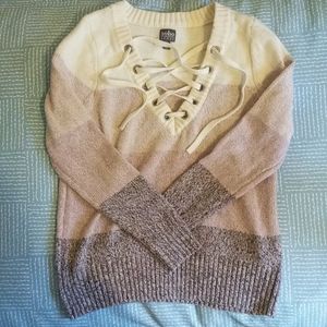Lace up Sweater